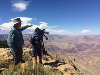 Steve pointing things out at the Grand Canyon