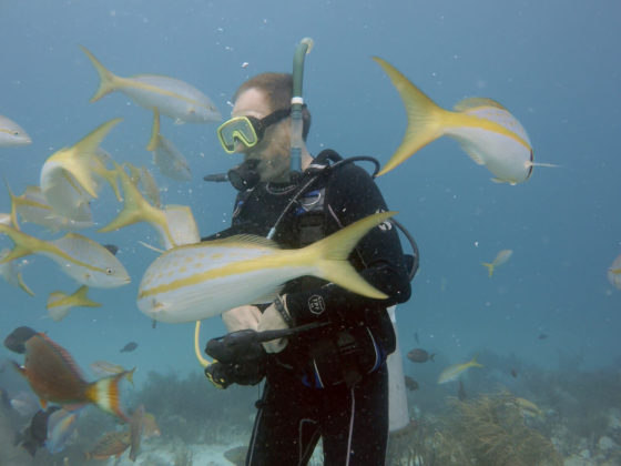 Rob Carter underwater SCUBA diving