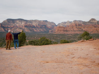 Andrew and Dell viewing Schnebly Hills